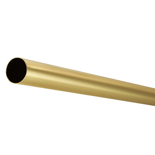 Wardrobe Rail 19m Round Tube Electro Brass 4m Length