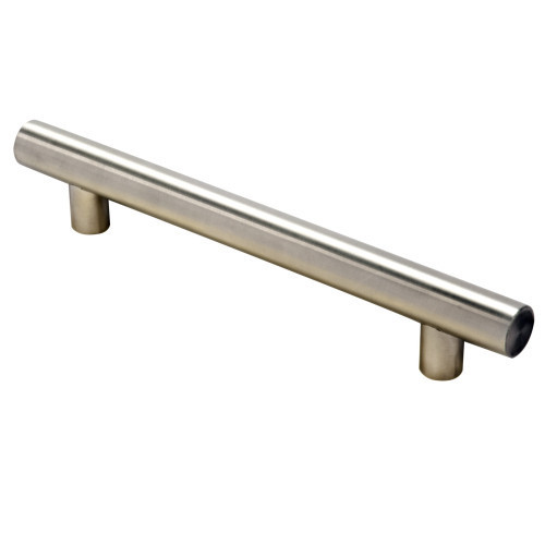 Pull Handle T-Bar Satin Nickel 96mm Fixing Centres Overall Length 156mm