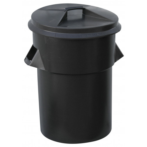 Black plastic best sale dustbin