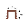 Series Mini 3m Brown Top Track PVC Guide Channel