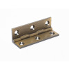 Select Cabinet Hinge 63.5 x 35.5mm Pair With Screws Antique Brass