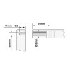 ConX 24mm Knock In Dowel - Zinc Plated, 2,000/pk