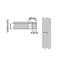 Connector Housing, White, 12.5mm Height, To Suit Shelf Thickness 15/16mm, 3,000/pk