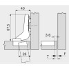 Blum Hinge Cliptop Sprung 107° Inset - 75T1750