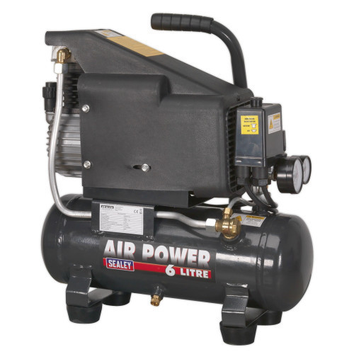 Air Compressor 1 HP 8 Bar 6L Portable 240V