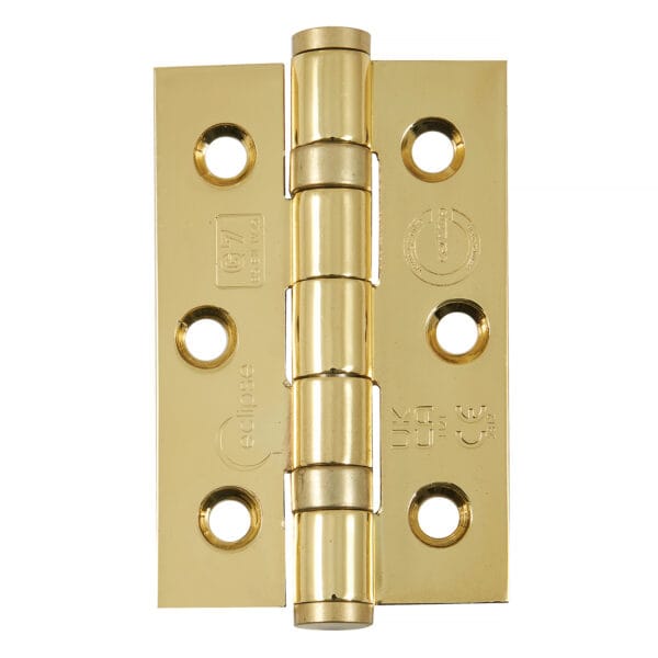 Polished Brass Ball Bearing Butt Hinge