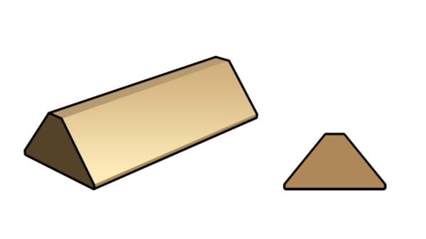 Q-Wood Glazing Bead 12 x 22mm x 4mm Length 3m