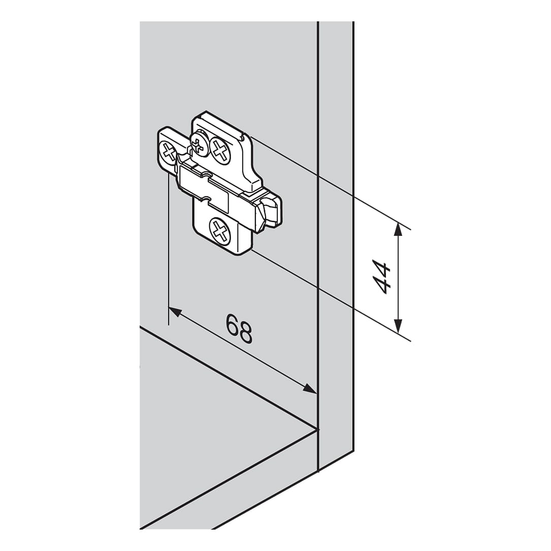 Website-ImagesQuest-Website-ImagesCabinet-FittingsImagesBlum-HingesDie-Cast-Cruciform-Mounting-Plate-Dimensions