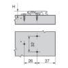 Website-ImagesQuest-Website-ImagesCabinet-FittingsImagesBlum-HingesDie-Cast-Cruciform-Mounting-Plate-Drilling-Dimensions