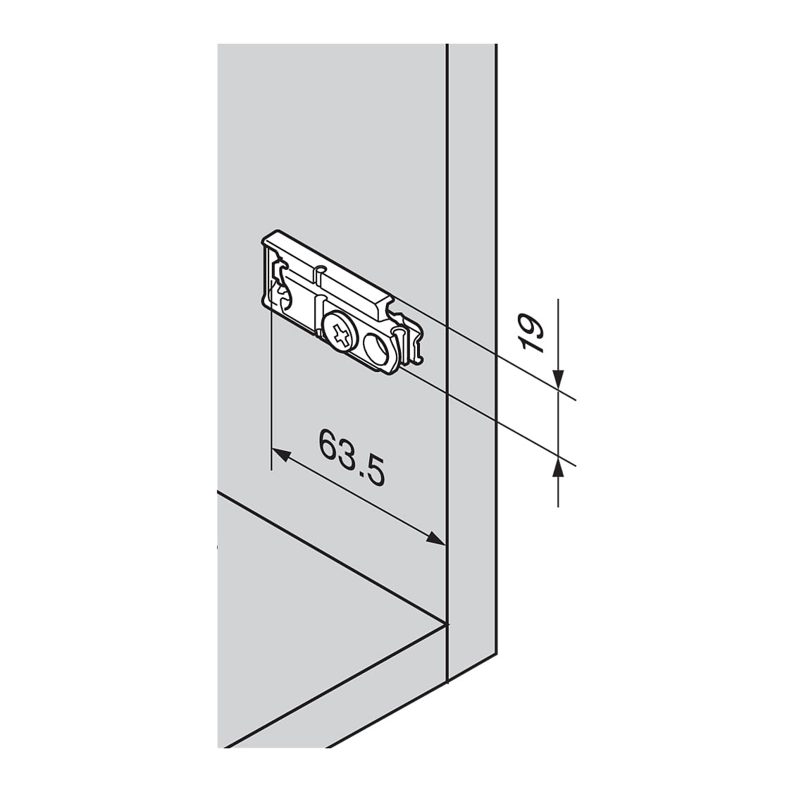 Website-ImagesQuest-Website-ImagesCabinet-FittingsImagesBlum-HingesDie-Cast-Horizontal-Mounting-Plate-Dimensions